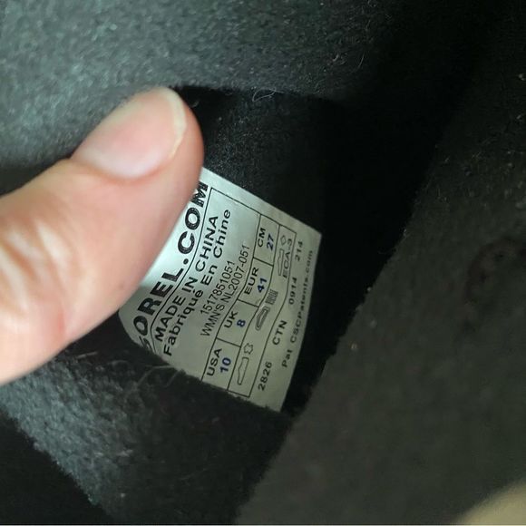 SOREL Slimpack Riding Boot Winter Rain Snow Duck Boot Size 10 Gray Leather - Picture 5 of 5